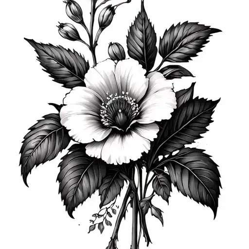 June And September Birth Flower Sleeve