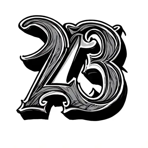 Number 23 With The Letter A