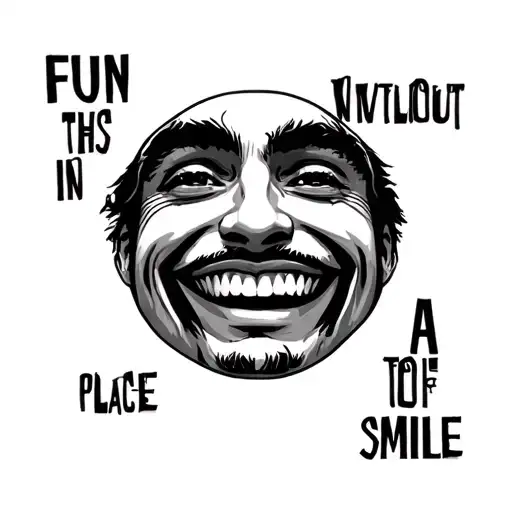 Nirvana's Face With A Phrase That Puts Fun Without Limit In The Place Of Smile