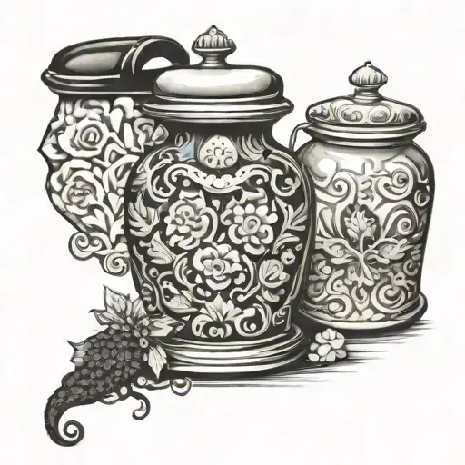 Black And White Cookie Jar