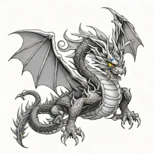 Long Asian Dragon And Pokemon Pokemon Pokemon