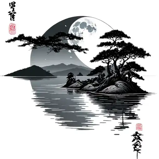 Moonlight On The River Japan