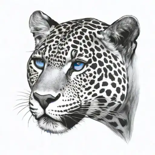 Black Jaguar Blue Eyes