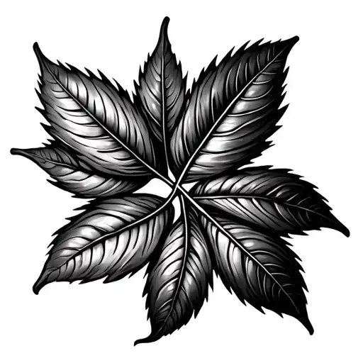 Trefles With Four Leaves And Replace The Leaves With Fingerprints