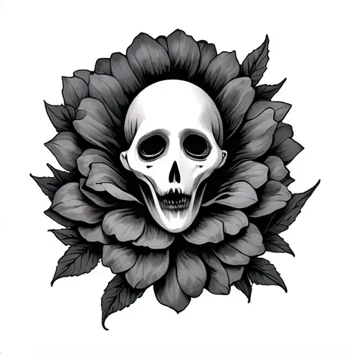 Ghost With Flower