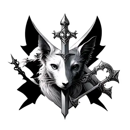 Breton Ermine And Excalibur