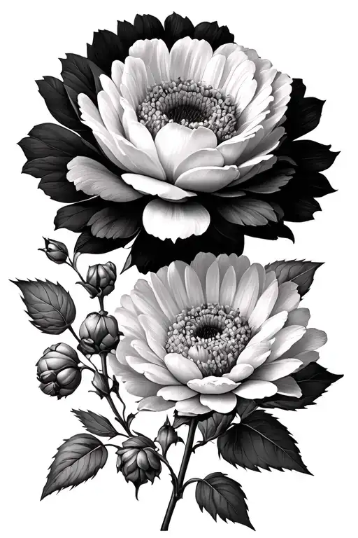 Chrysanthemum Cosmos Rose Hawthorn