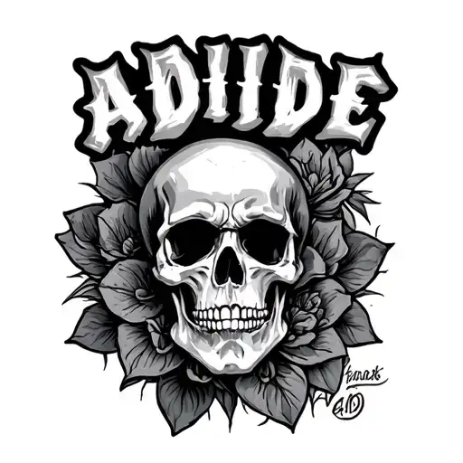 Chicano Scipt Negative That Says Abide