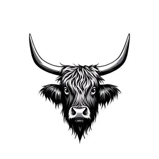 Highland Cow Head