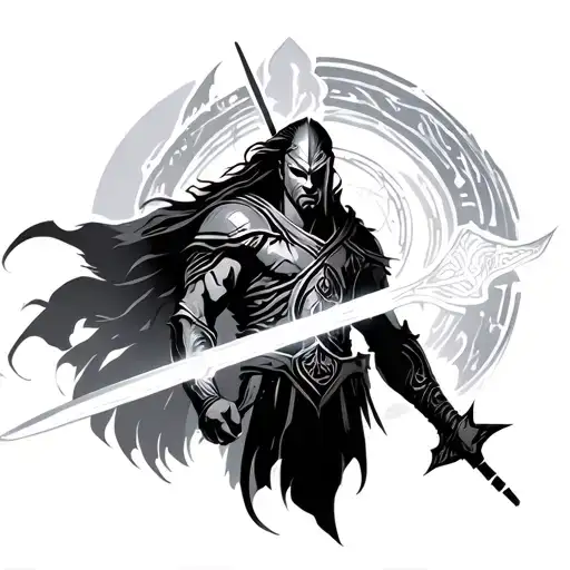 Warrior Of Light That Has A Shape For The Forearm