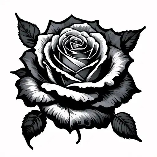 Staff With Rose Intertwined