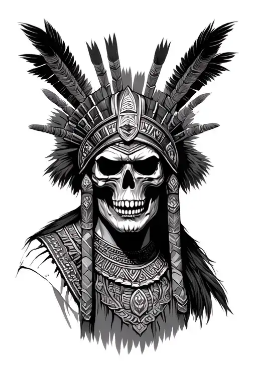 Aztec Warrior Of Death Sleeve