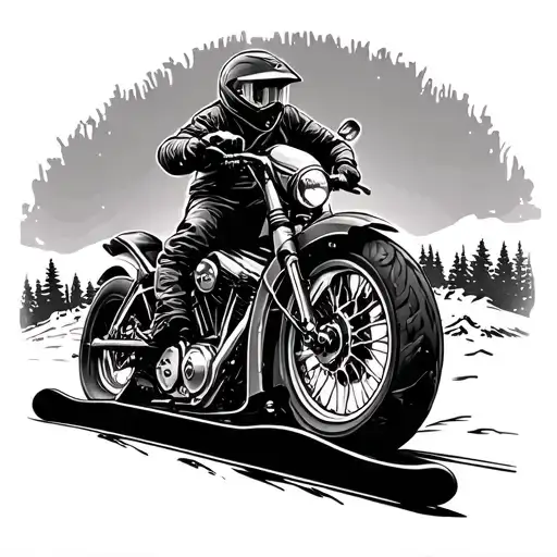 Motorcycle And Snowboarding Memorial