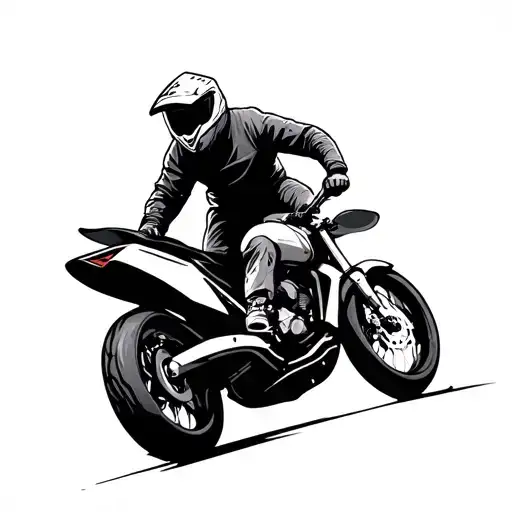 Minimalist Sports Motorcycle And Snowboarding Memorial