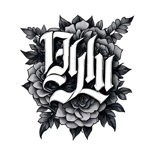 Letters And Shades Half Sleeve Tattoo Featuring