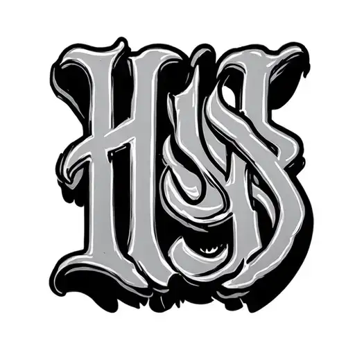 Hustler Word Spelled Downward