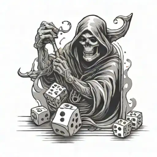 Grime Reaper Playing Dice Rolling
