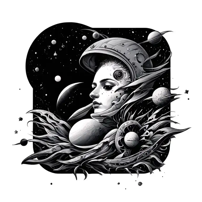 Negativ Space Tatto Design