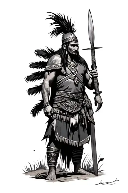 Mapuche And Viking Mixed