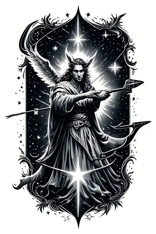 Sagittarius Archer Shooting Stars