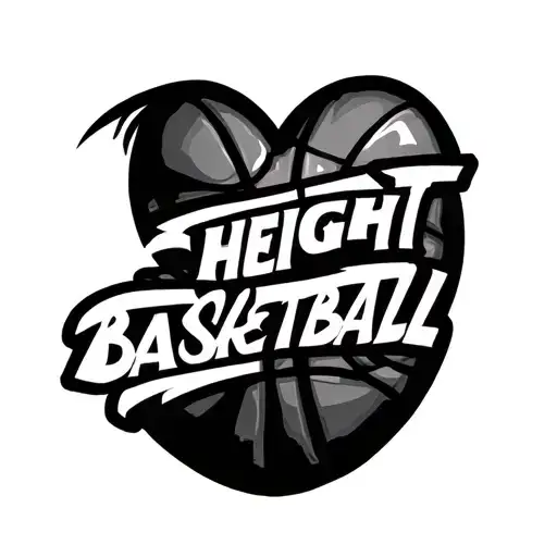 Heart Over Height Basketball Text
