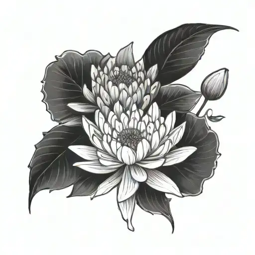 Chrysanthemum Poppy And Water Lily