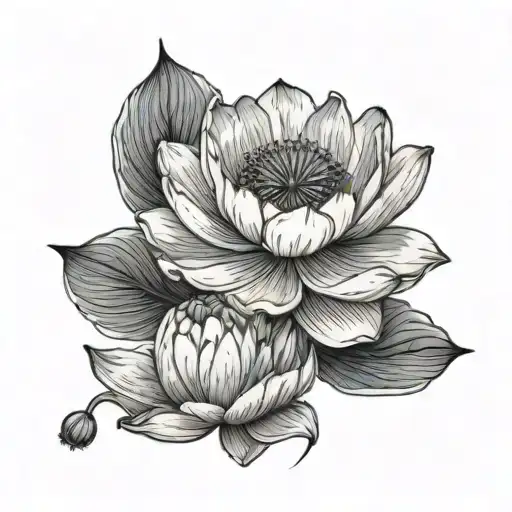 Poppy And Water Lily