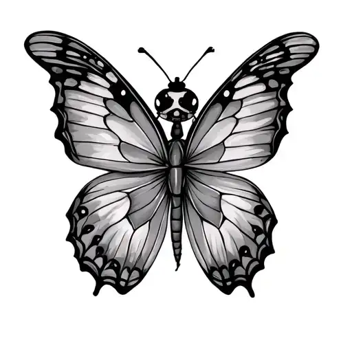 Butterfly And Ladybug