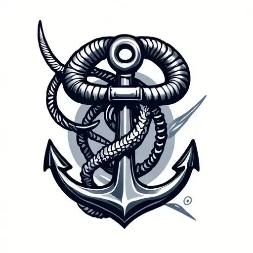 Capricorn Navy Anchor