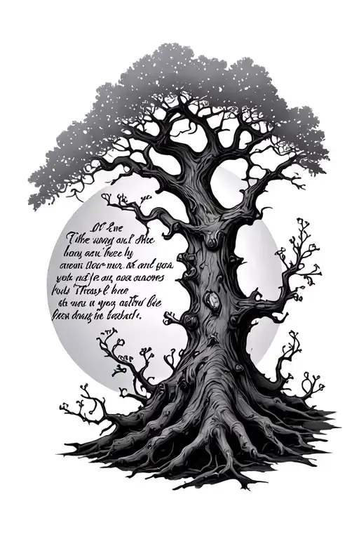 Poison Tree With Bible Verse Written
