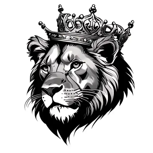 Lioness Wearing A Crown