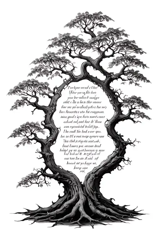Poison Tree With Bible Verse Written Inside