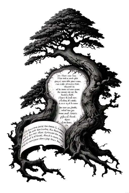 Poison Tree With Bible Verse Written Inside Surrounded