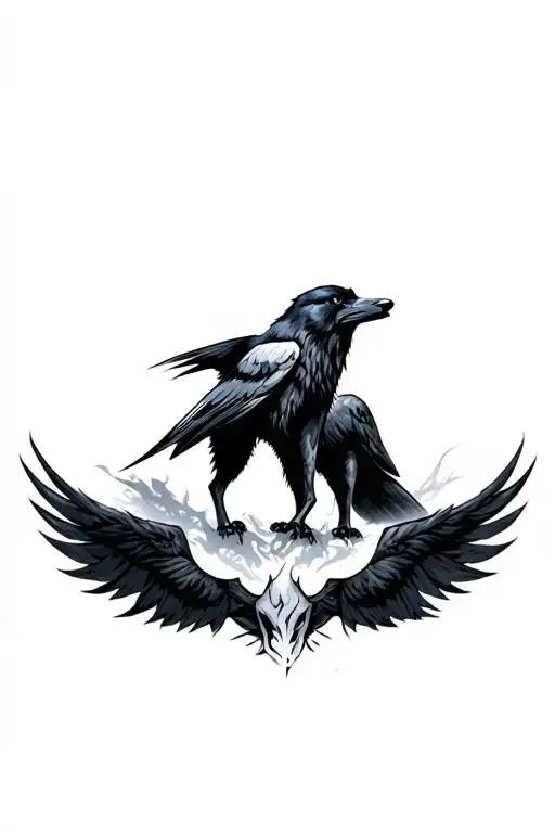 Raven And Wolf
