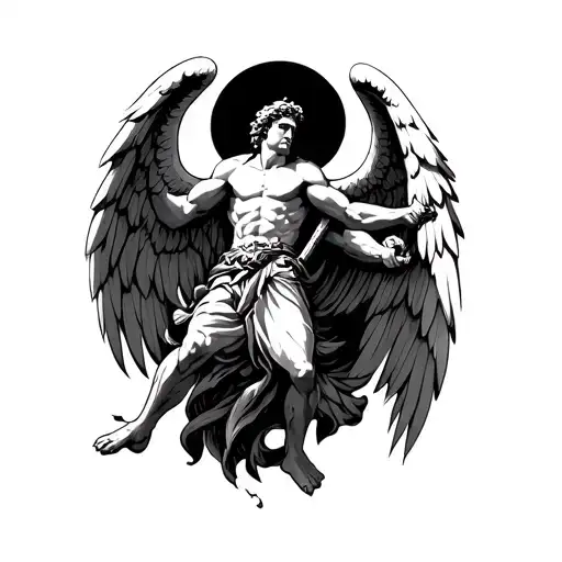 Saint Michael Fighting