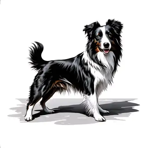 Border Collie And Frisbee