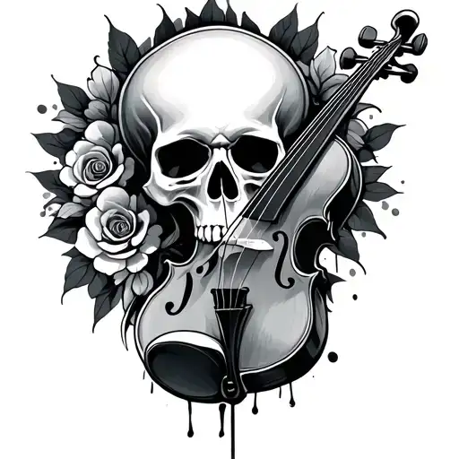 Skull And Violine