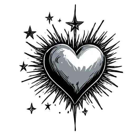 Heart And Stars Shining
