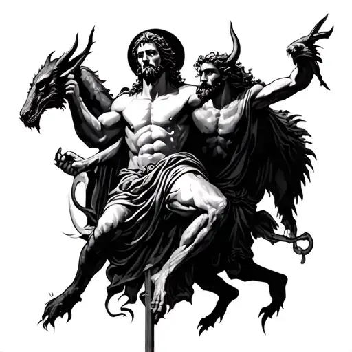 Saint Christopher And Demons