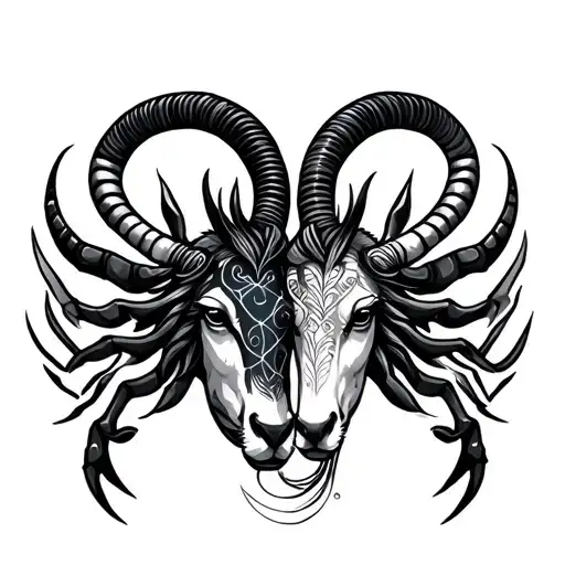 Polynesian Tattoo Capricorn And Scorpio Constellation