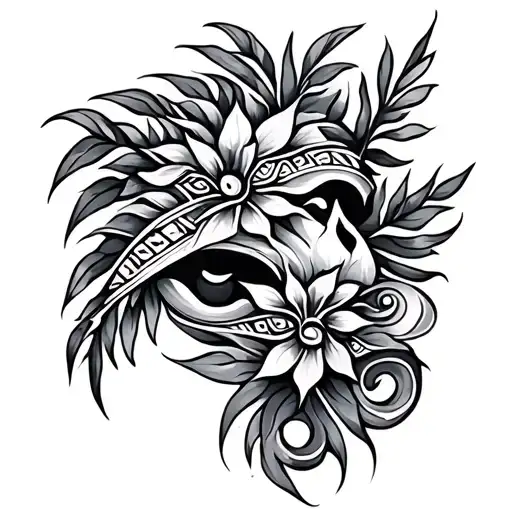 Polynesian Tattoo Nature Inspired