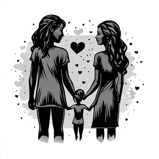 Tattoos Symbolizing Family Holding Hands
