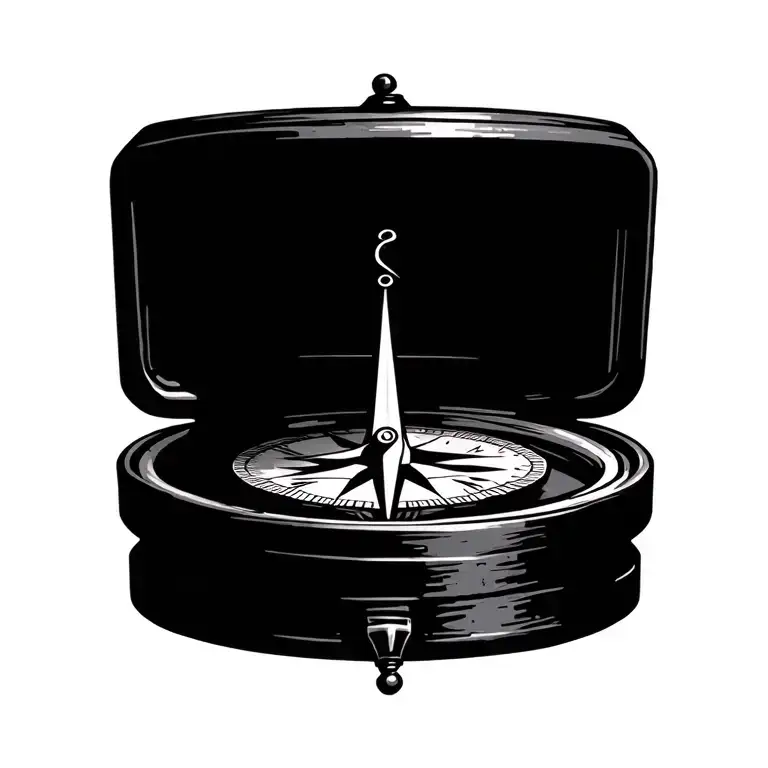 Compass With No Numbers Or Letters