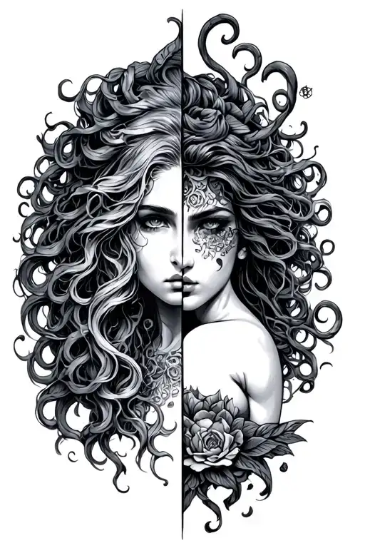 Half Medusa Half Lilith