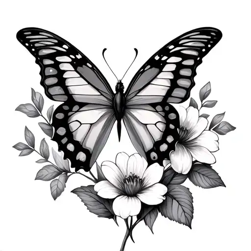 Butterflies And Flowers