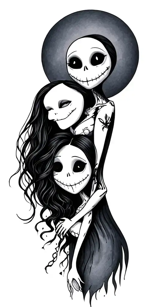 Tattoo Of Jack Sally For Couples
