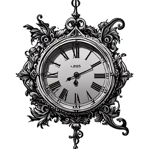 1985 Roman Numeral Clock