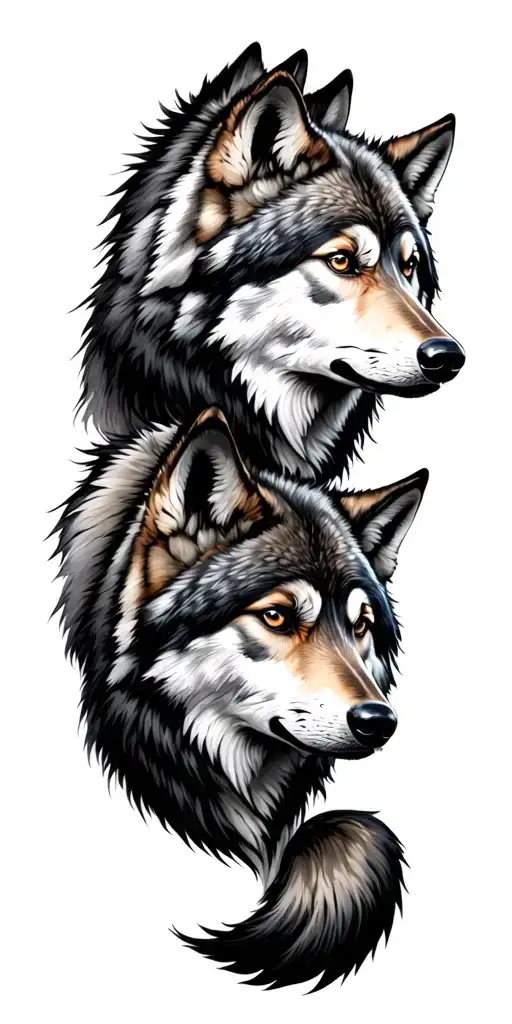 Wolf Pack Symbolizing Your 4 Stars