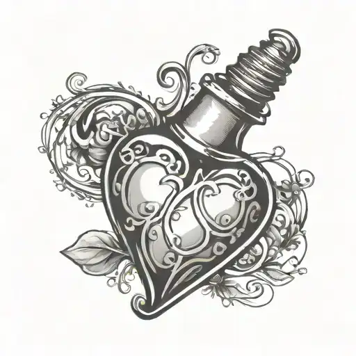 Christmas Light Bulb In Shape Of A Heart