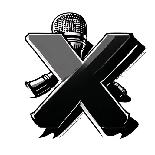 Microphone And The Letter X